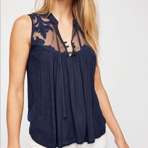 Free People Women's Blue Western Romance